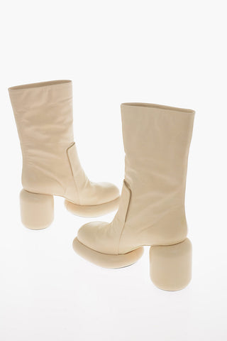 HULK Heel Leather SPORT LUX Pull-on Booties 7cm