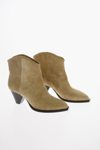 Suede VELVET FEMININE Western Booties 6cm