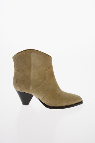 Suede VELVET FEMININE Western Booties 6cm