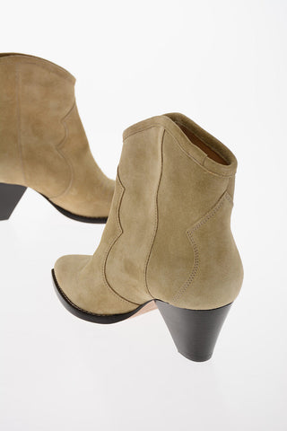 Suede VELVET FEMININE Western Booties 6cm