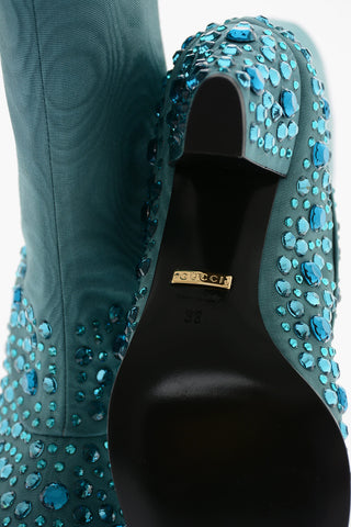 Crystal MOIRET Western Booties 7cm