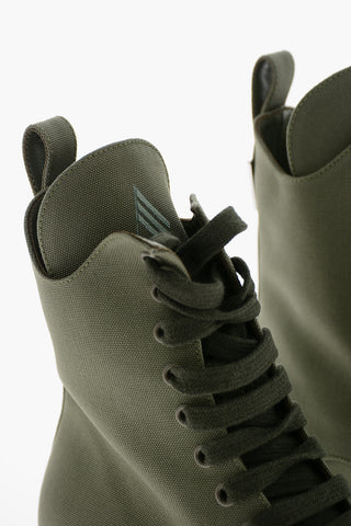 Canvas SELENE Lace-up Combat Booties