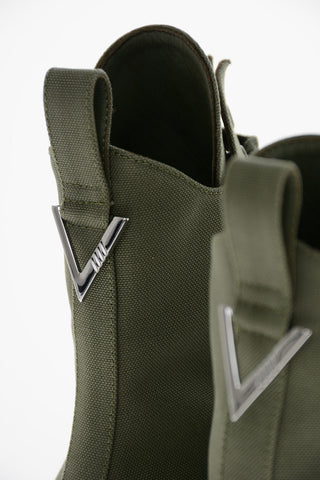Canvas SELENE Lace-up Combat Booties