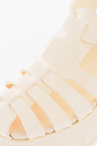 Rubber SOFT CAGE Platform Sandals 8cm