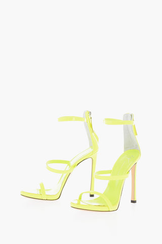 Stiletto Heel SOUTH Neon Patent Leather Sandals 12cm