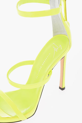Stiletto Heel SOUTH Neon Patent Leather Sandals 12cm