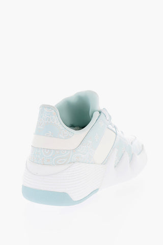 Paisley Patterned TALON Two Tone Leather Sneakers