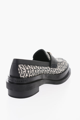 Logoed Band NEVERMIND Monogram Fabric Loafers