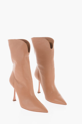 Spool Heel BAD&BOOGIE Leather Booties 9cm