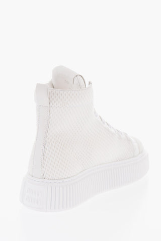 Sneakers Platform Stringate in Rete