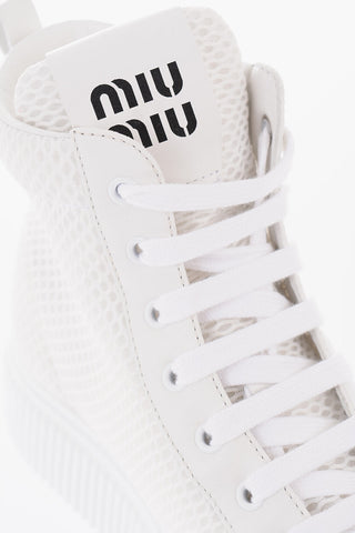Sneakers Platform Stringate in Rete