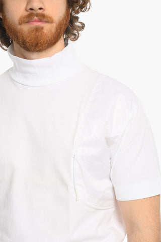 Turtle-neck SATURN T-Shirt with Side Pocket