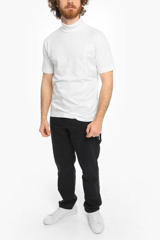 Turtle-neck SATURN T-Shirt with Side Pocket