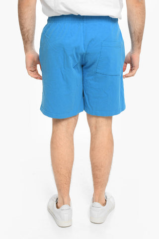 Shorts in Cotone a 3 Tasche con Elastico in Vita