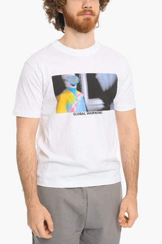 Frontal Printed Crew-Neck T-shirt