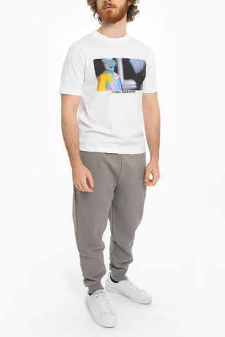 Frontal Printed Crew-Neck T-shirt