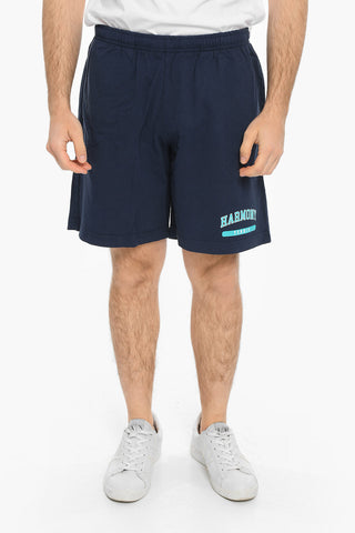 Shorts in Cotone con Elastico in Vita