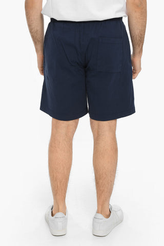 Shorts in Cotone con Elastico in Vita