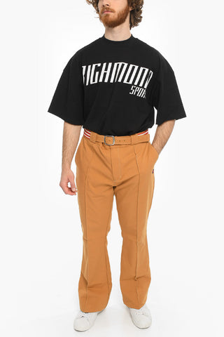 WALES BONNER Regular Fit Pants with Awning Striped Belt
