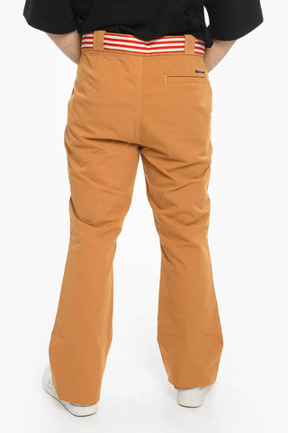 WALES BONNER Regular Fit Pants with Awning Striped Belt