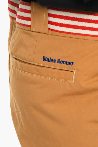WALES BONNER Regular Fit Pants with Awning Striped Belt