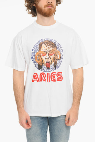 Frontal Printed  ASTOLOGY FOR ALIENS Crew-Neck T-shirt