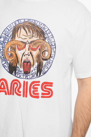 Frontal Printed  ASTOLOGY FOR ALIENS Crew-Neck T-shirt