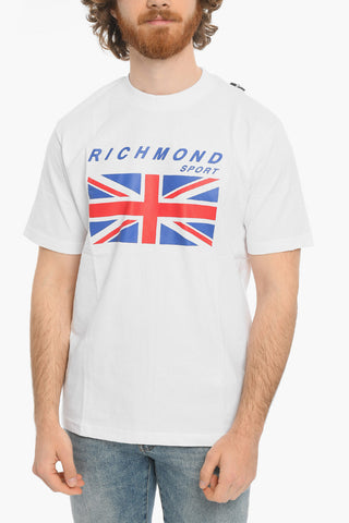 SPORT Front Printed Crew-neck T-Shirt