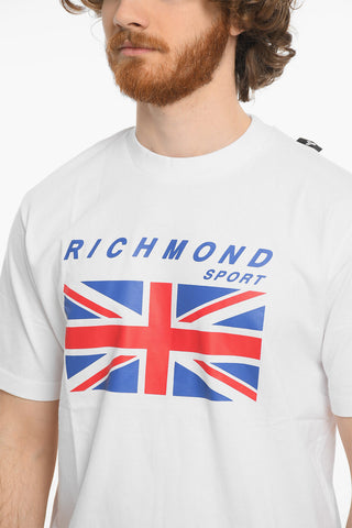 SPORT Front Printed Crew-neck T-Shirt