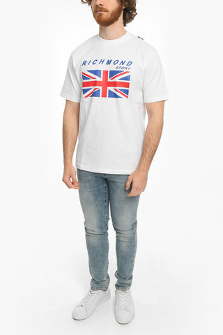 SPORT Front Printed Crew-neck T-Shirt