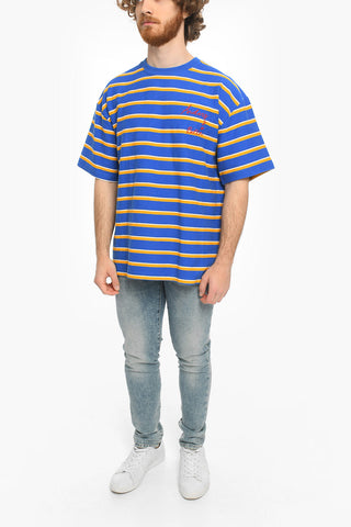 Awning Striped Two-Tone Crew-Neck T-shirt