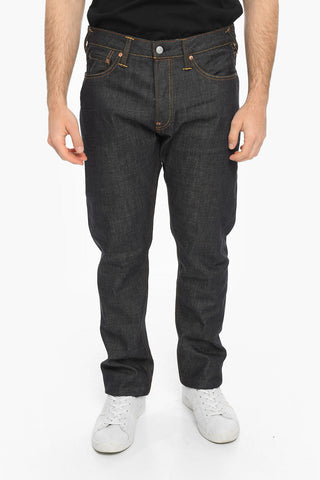 Jeans Regular Fit con Stampa Logo Sul Retro 19cm