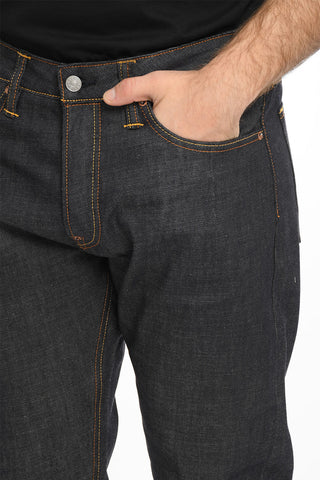Jeans Regular Fit con Stampa Logo Sul Retro 19cm