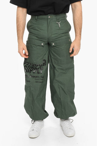Low-Waist Waxed Cotton SUPPLY Pants
