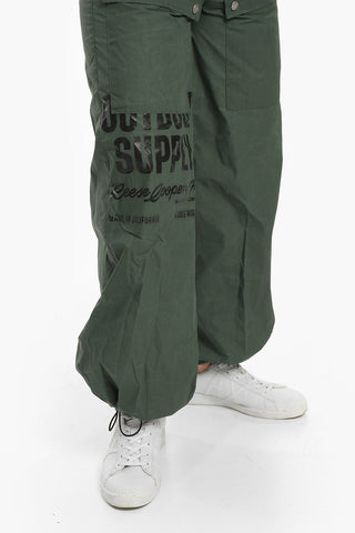 Low-Waist Waxed Cotton SUPPLY Pants