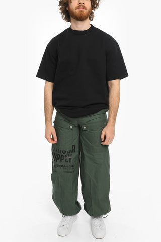Low-Waist Waxed Cotton SUPPLY Pants