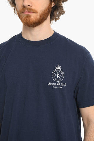 Logo Printed Cotton Crew-neck T-Shirt