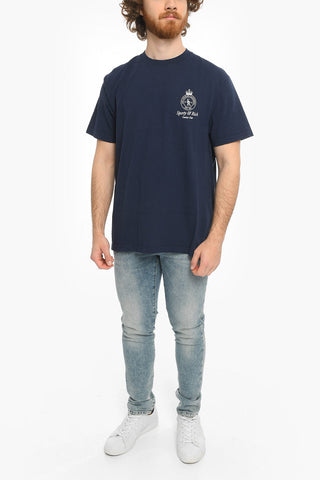 Logo Printed Cotton Crew-neck T-Shirt