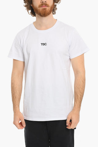 T-shirt Girocollo con Maxi Stampa sul Retro
