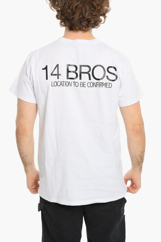 T-shirt Girocollo con Maxi Stampa sul Retro