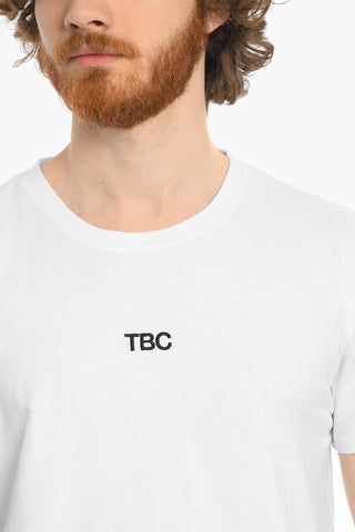 T-shirt Girocollo con Maxi Stampa sul Retro