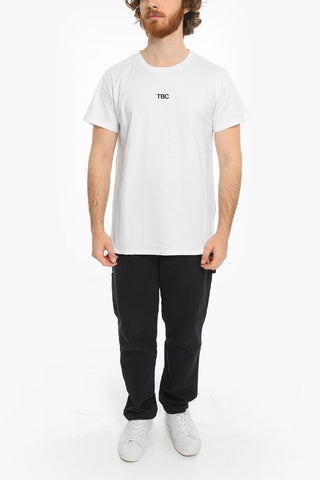 T-shirt Girocollo con Maxi Stampa sul Retro
