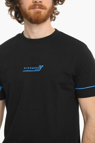 SPORT T-shirt Girocollo con Stampa a Contrasto