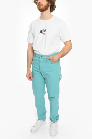 Pantaloni Carpenter in Cotone a Vita Regolare