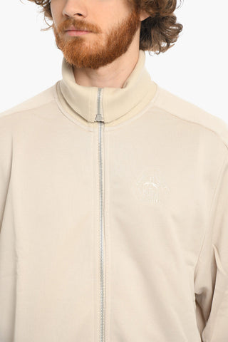 RUDOLF DASSLER Solid Color RHUIGI Sweatshirt with Logo-Embroidery