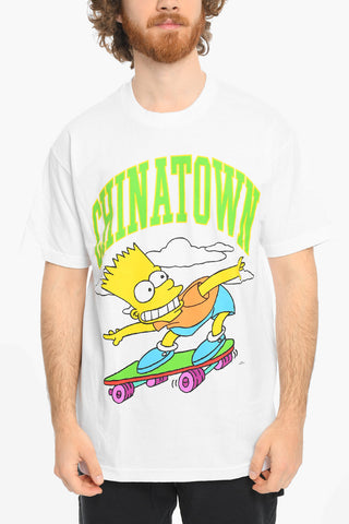 THE SIMPSON Printed Frontal CAWABUNGA Crew-Neck T-shirt