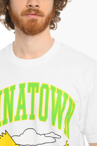 THE SIMPSON Printed Frontal CAWABUNGA Crew-Neck T-shirt