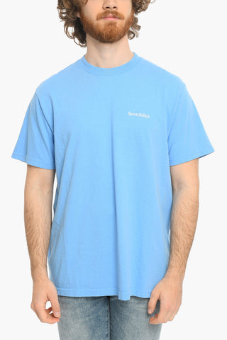 Einfarbiges Baumwoll-T-Shirt mit Rundhalsausschnitt