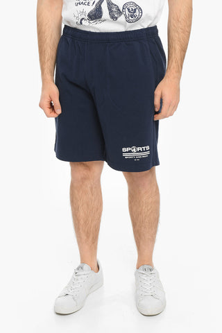 Shorts in Cotone a 3 Tasche con Elastico in Vita