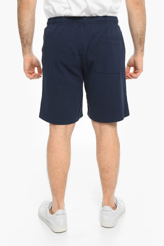 Shorts in Cotone a 3 Tasche con Elastico in Vita